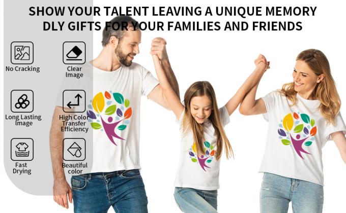 فيلم طابعة A4 / A3 DTF قشر بارد 75U سمك PET فيلم الإفراج غير ملصق 0