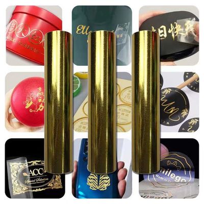 24 بوصة DTF Ab PET UV فيلم رول ذهبية فضية A1 Ab UV فيلم نقل