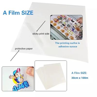 فيلم الطباعة البوليمر A و B الفيلم UV DTF PET الملصق فيلم 30 سم