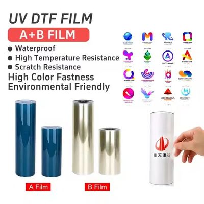 UV Dtf Transfer Ab Pet Film Roll Ab Film Transfer Dtf Pet A3 30cm UV Dtf فلم للطابعة فوق البنفسجية
