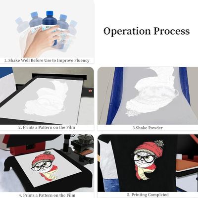 TPU 80-100mic White 1KG Digital Transfer Hot Melt Adhesive Pre-treat Powder للطابعة Ep L1800