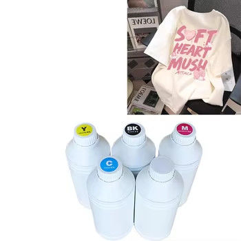 1000 مل CMYK حرارة نقل الطباعة النسيجية الحبر DTF الأبيض لأيبسون I3200