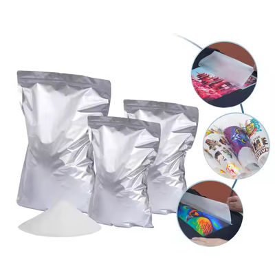حبر أبيض نقل الحرارة Tpu Dtf مسحوق ذوبان ساخن ملصق حراري 1kg 80mic