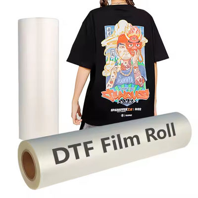 60CM DTF فيلم للتصاميم المخصصة 75mic، الباردة والساخنة القشرة مثالية للقمصان والملابس