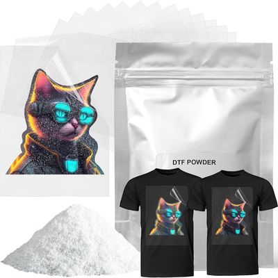 100mic 5kg TPU أبيض مسحوق الغراء الذوبان الساخن لنقل DTF