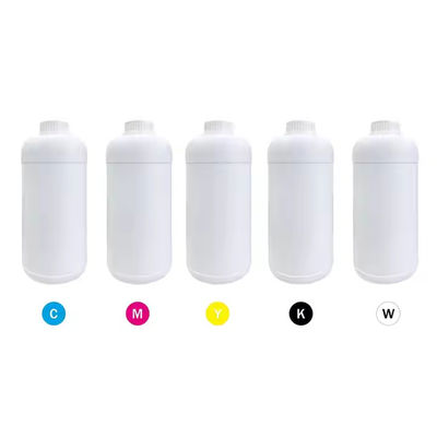 CMYK W الألوان 500ml Dtf حبر الصبغ طباعة نقل الحرارة للطابعة على أساس الماء