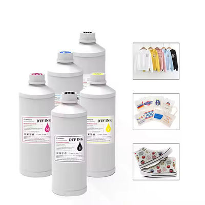 CMYK أبيض 1000ml طابعة DTF حبر قميص T طباعة النسيج