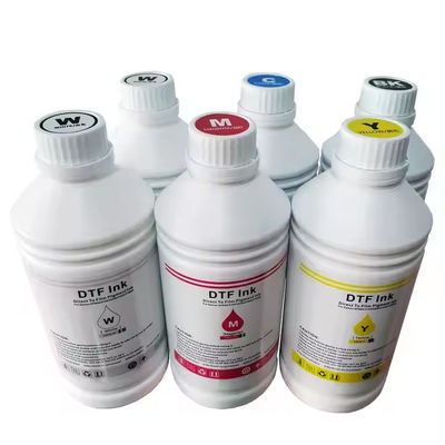 حبر النسيج الأبيض الصبغ DTF نقل الحبر 1000ml لإيبسون I3200