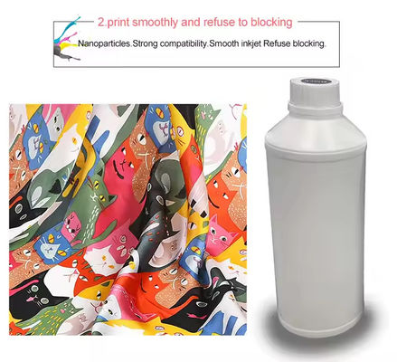CMYK W الألوان 500ml Dtf حبر الصبغ طباعة نقل الحرارة للطابعة على أساس الماء