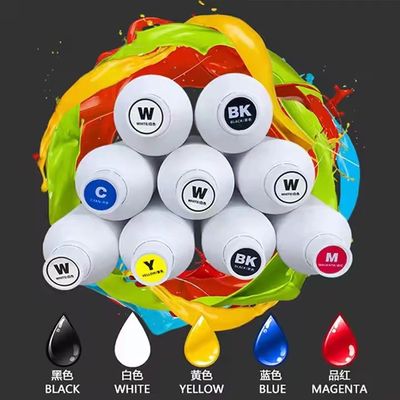 1000ML CMYK DTF فيلم حيوان أليف حبر نقل الصبغ الأبيض لـ Epson I3200 XP600 8550